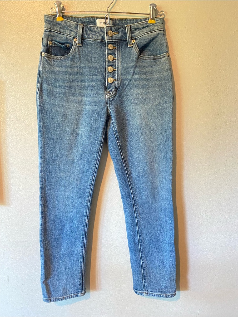 Pistola The Monroe high-rise slim cigarette jean in the Ladera wash. size 26